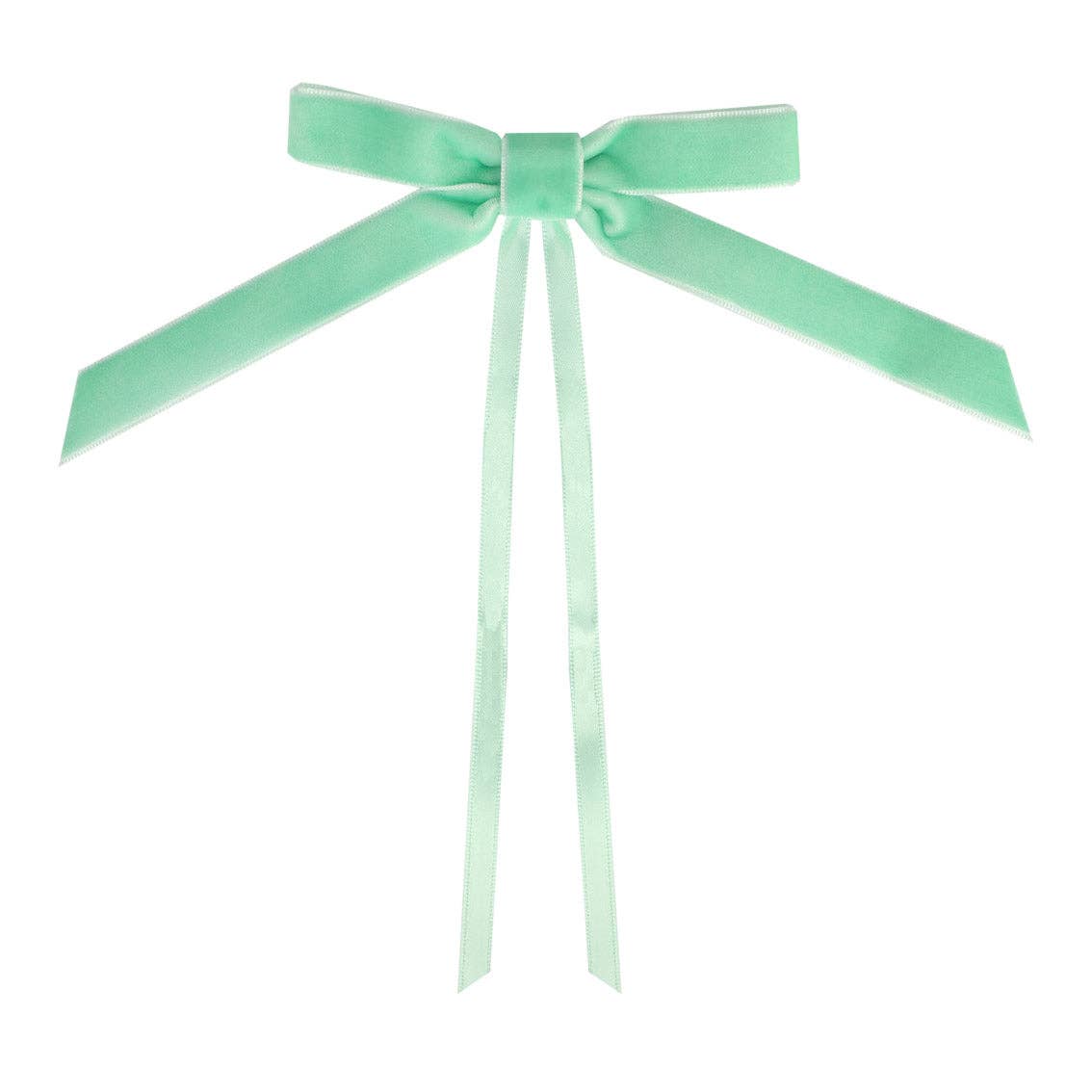 Talking Tables UK – wholesale Bow – Gift wrapping – Christmas Green Velvet Bows - 8 Pack3