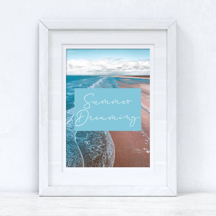 Summer Dreaming Strandfotografie Zomer Seizoensgebonden huisprint voor wholesale door WinsterCreations™