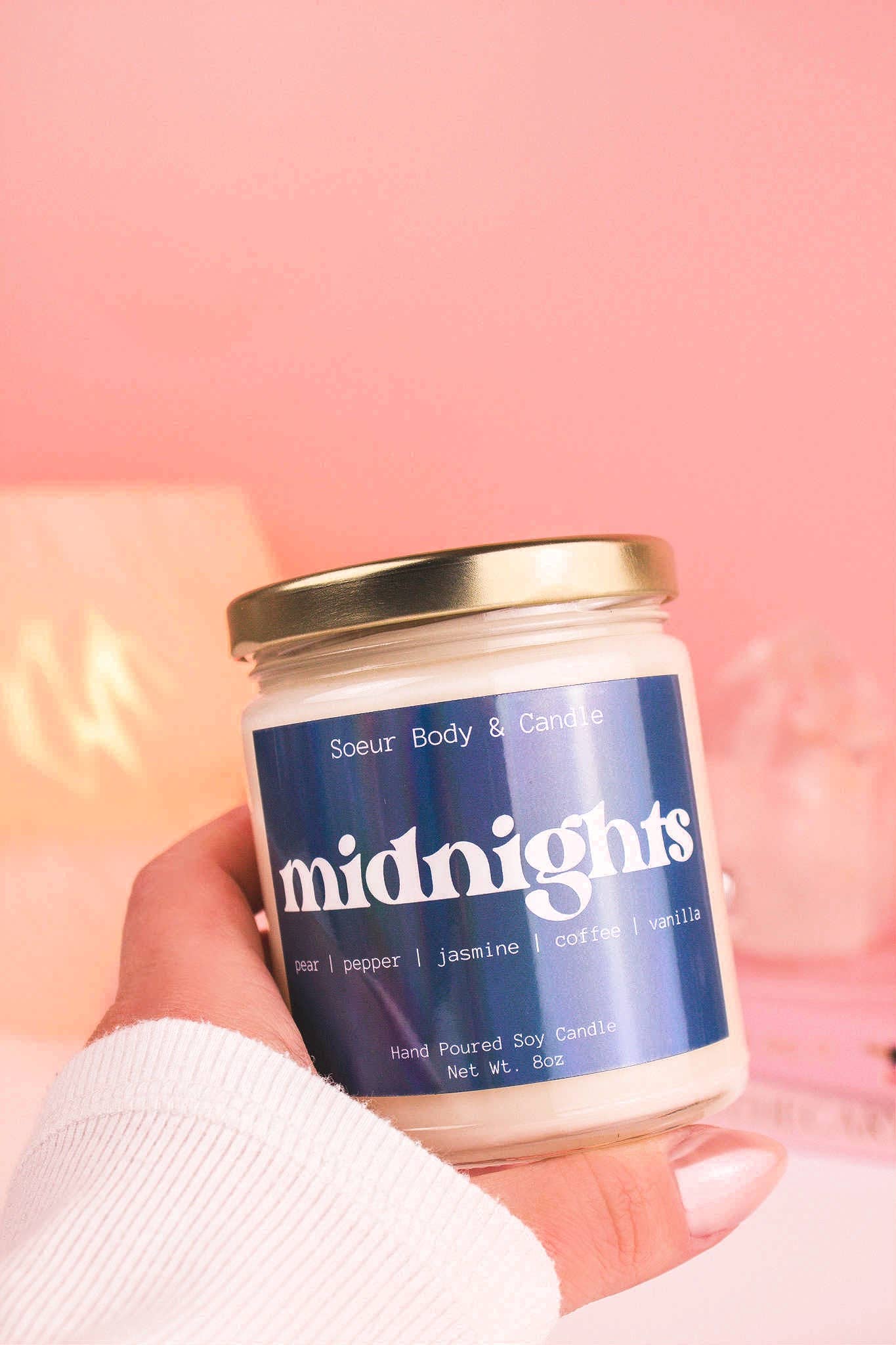 Soeur Body and Candle - Wholesale Jar/Filled Candle - Midnights Soy Candle3