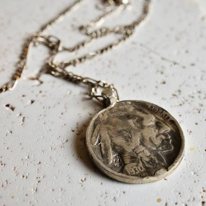Montestruque - Wholesale Pendant/Charm Necklace - Buffalo Nickel Necklace