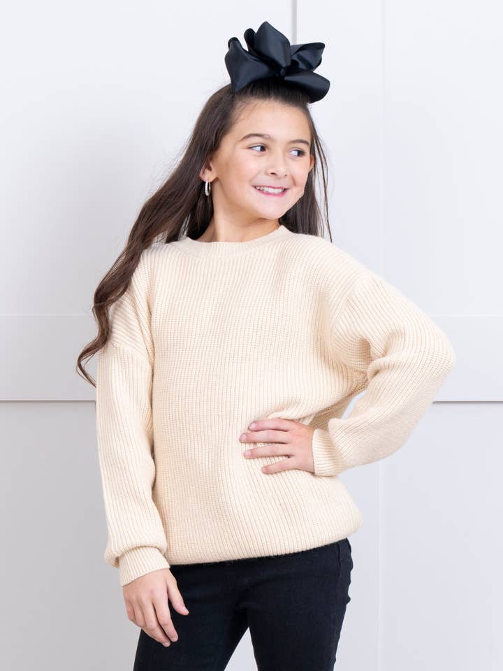 Marie Nicole Clothing - Wholesale Knit Sweater - Kids - Softest Mock Neck Sweater2
