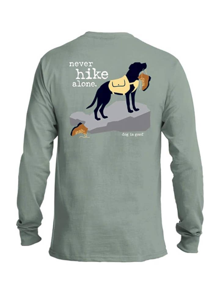 Langarmshirt: Niemals allein wandern für den Großhandel von Dog is Good