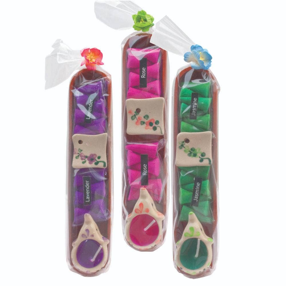 Shared Earth – Engroshandel Røgelse – Elefant Lys & Røgelsesbakke Gavesæt0