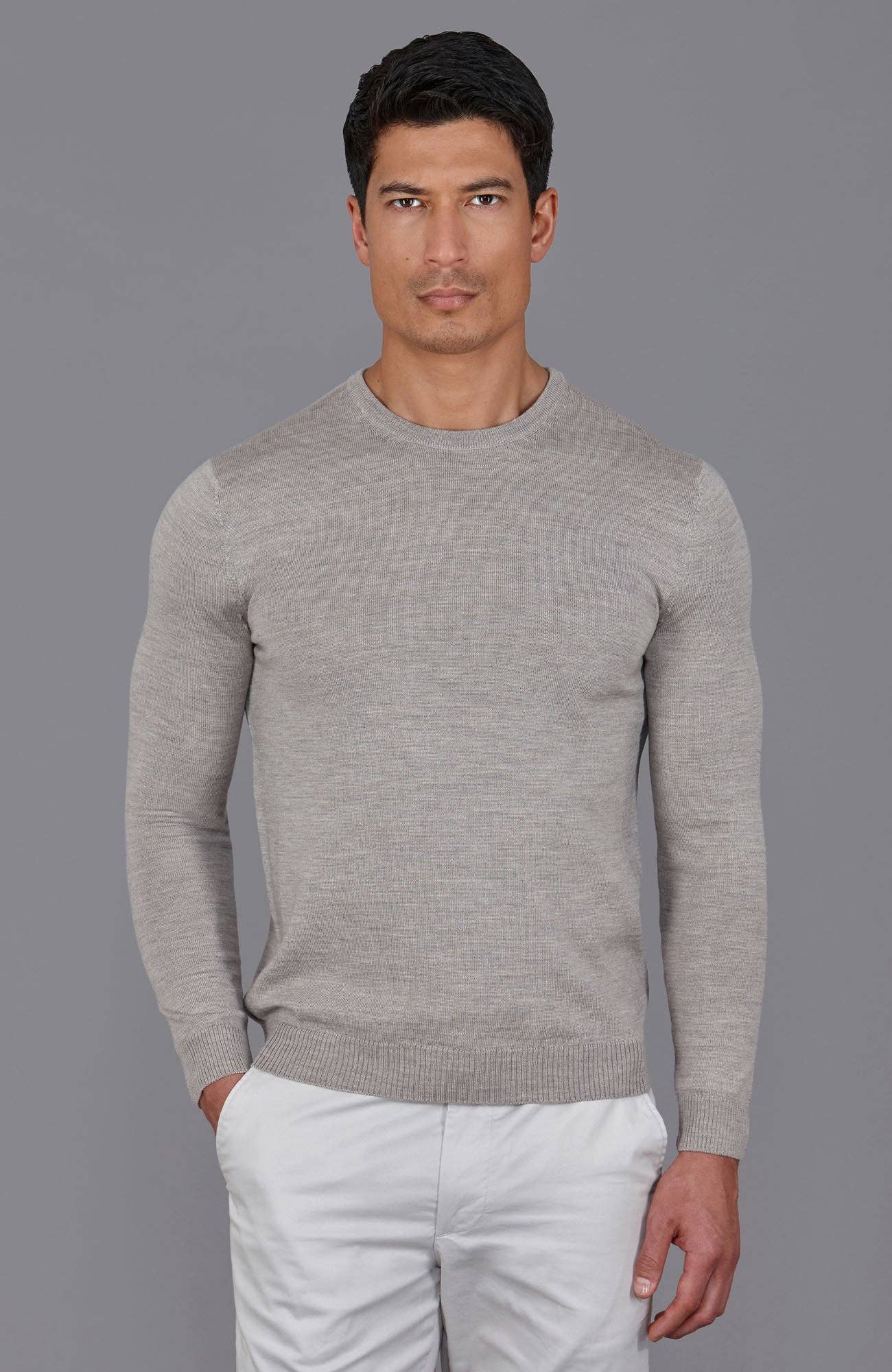Paul James Knitwear – wholesale Knitted jumper – Men′s – Mens Extra Fine Merino Wool Crew Neck Jumper16