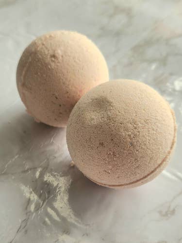 Strawberry Poundcake Goat Milk Bath Bomb for wholesale by Muscadine Creek Creamery L.L.C