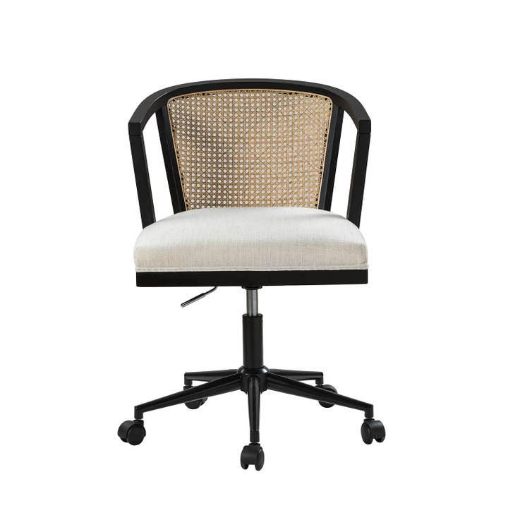 Black Freda Rattan Task Chair for wholesale on Faire2