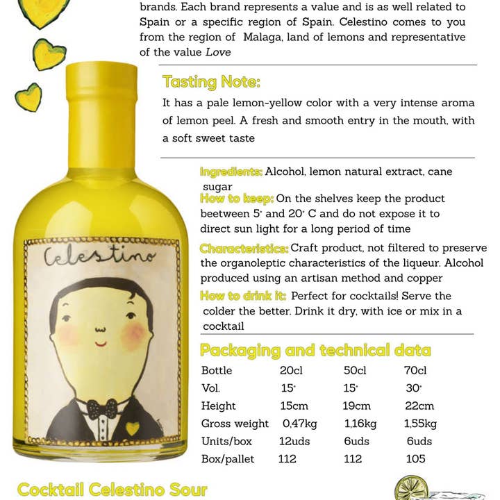 Liqueurful - Wholesale Liqueur - Celestino Spanish Limoncello Liqueur