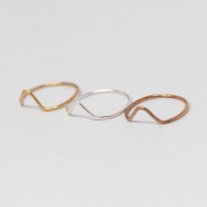 Chevron Promise Ringe für den Großhandel von Tumbleweed Shop and Studio LLC