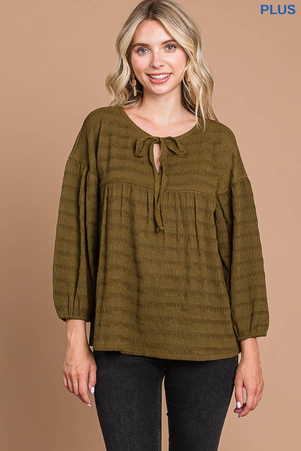 Culture Code – wholesale Blouse – Women’s – CJT1814QX - DRAW STRING PEASANT BLOUSE8