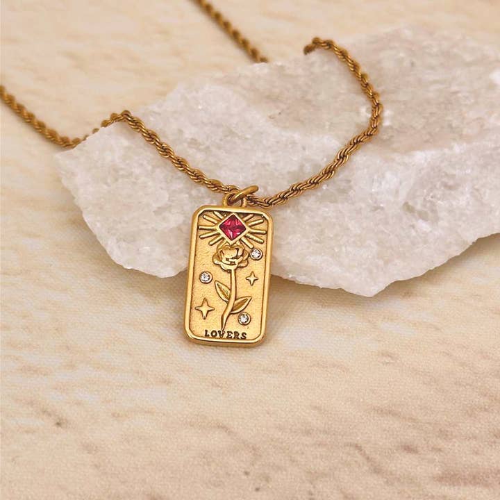 LilAryenne | Jewelry & Suncatchers - Wholesale Halskettinghanger - Tarot Kaart Ketting - De Geliefden, De Zon, De Sterren9