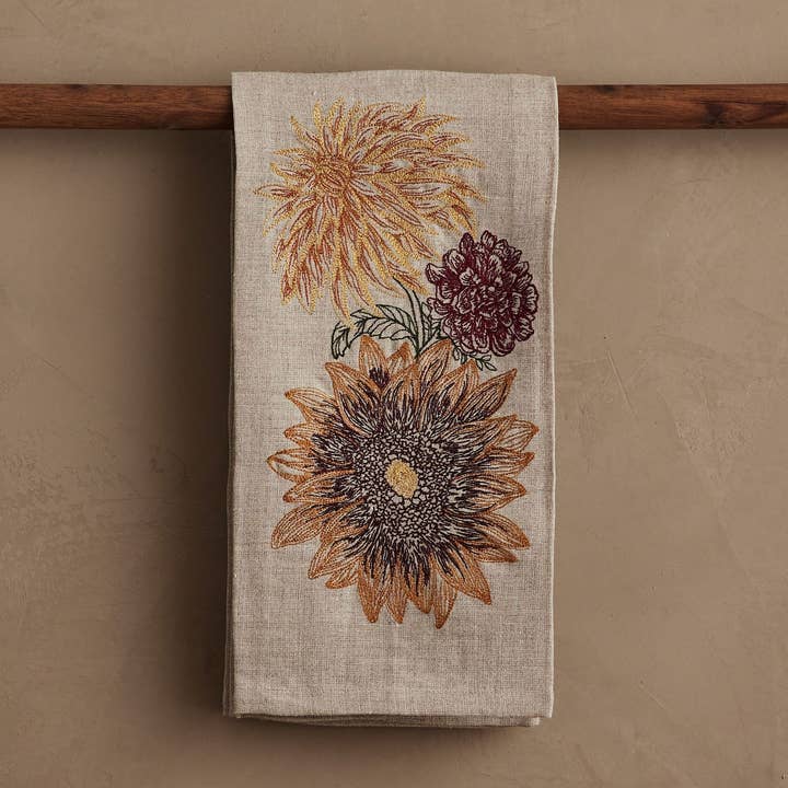 Autumn Sunflower Geschirrtuch für den Großhandel von Coral & Tusk