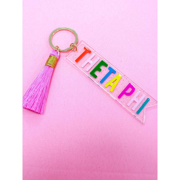 Duo Threads - Wholesale Keychain - Women's - Tassel Sorority Key Fob38