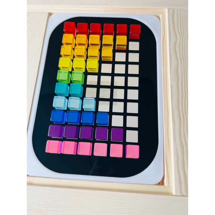 Acrylic Cube Sensory Bin Insert for Trofast & Flisat Tables for wholesale by 412Laser