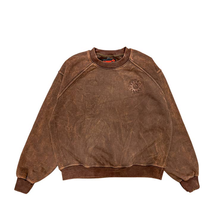 MOCHA WASH RONDE HALS TRUI voor wholesale door Klenam