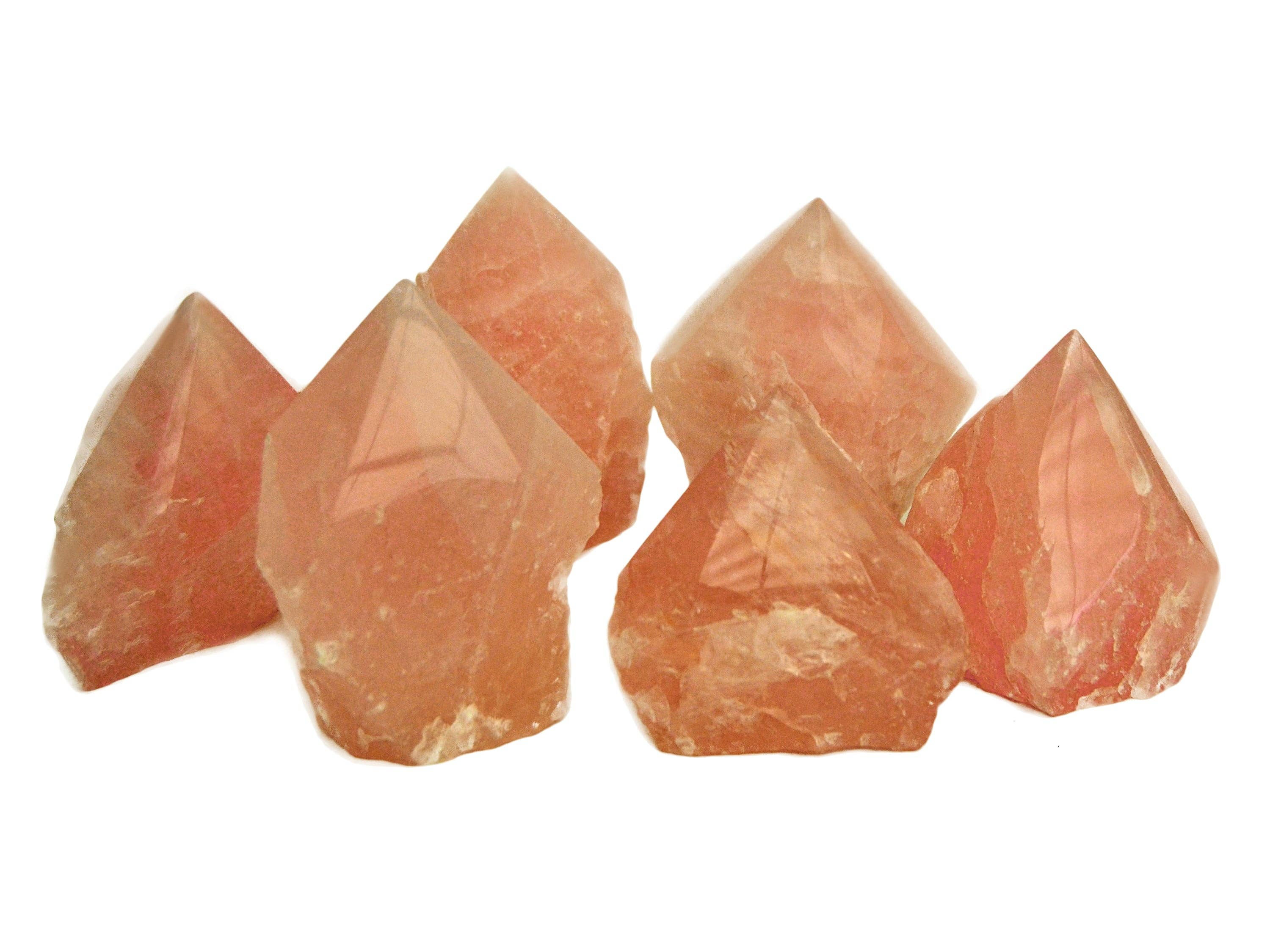 Kaia & Crystals - Wholesale Spiritual Stone/Crystal - Rose Quartz Semi Polished Point (Brazil) - (100g - 350g) Extra Quality6
