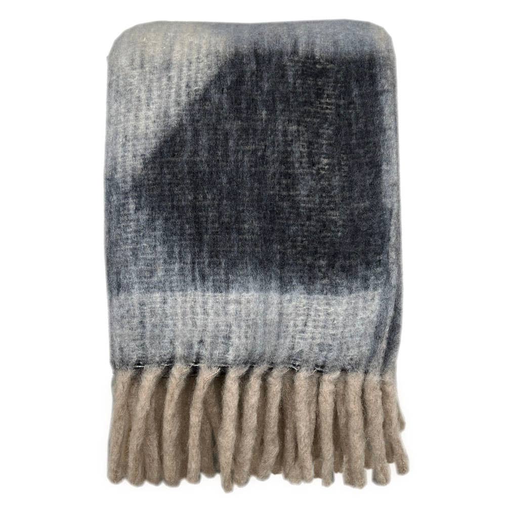 Malagoon - Wholesale Throw Blanket - Zapotec soft grey recycled throw0