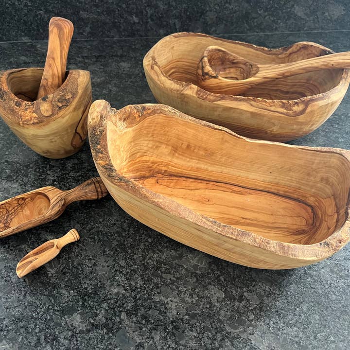 Spade Flour 7 cm Olive Wood Natural for wholesale on Faire5