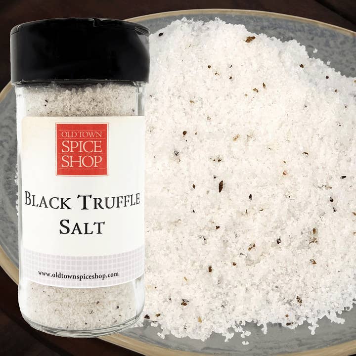 Black Truffle Salt Gourmet Salt for Cooking & Grilling for wholesale by Old Town Spice Shop