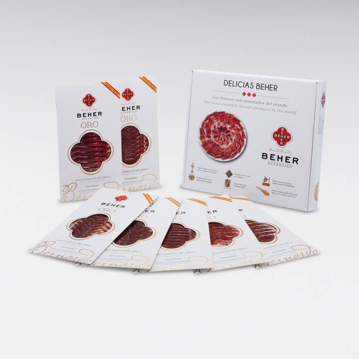 BEHER - Wholesale Ham - Sliced 100% Iberian Bellota Shoulder "Pata Negra" | 10x100g