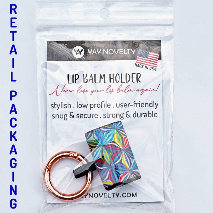 YAY NOVELTY – Engroshandel Æske/holder til læbepomade – Stilfuld læbepomade holder nøglering-solsikke
