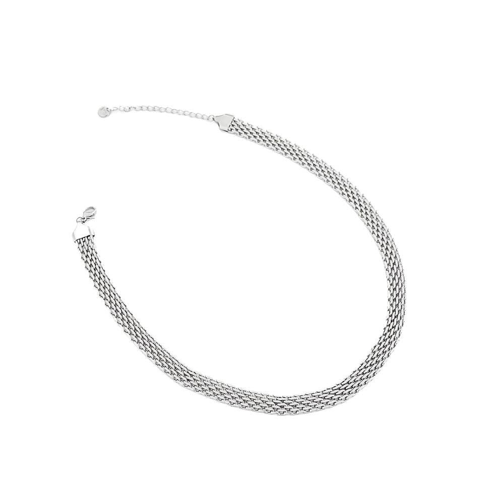 Pretty Simple - Wholesale Link & Chain Necklace - Addelynn Mesh Necklace - WATERPROOF0