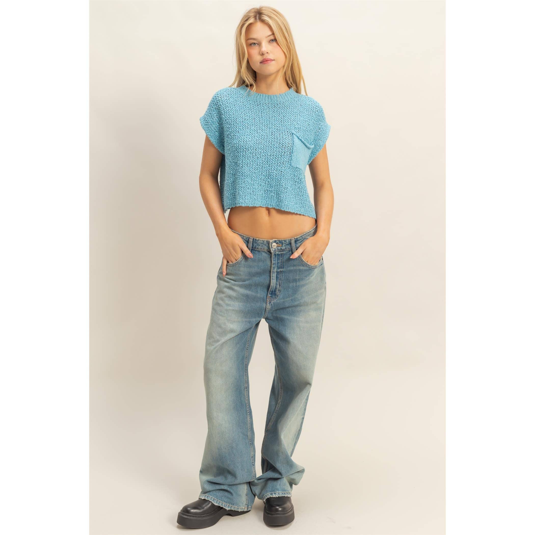 HYFVE - Wholesale Knit Sweater - Women's - Pocket Detail Sweater Top11