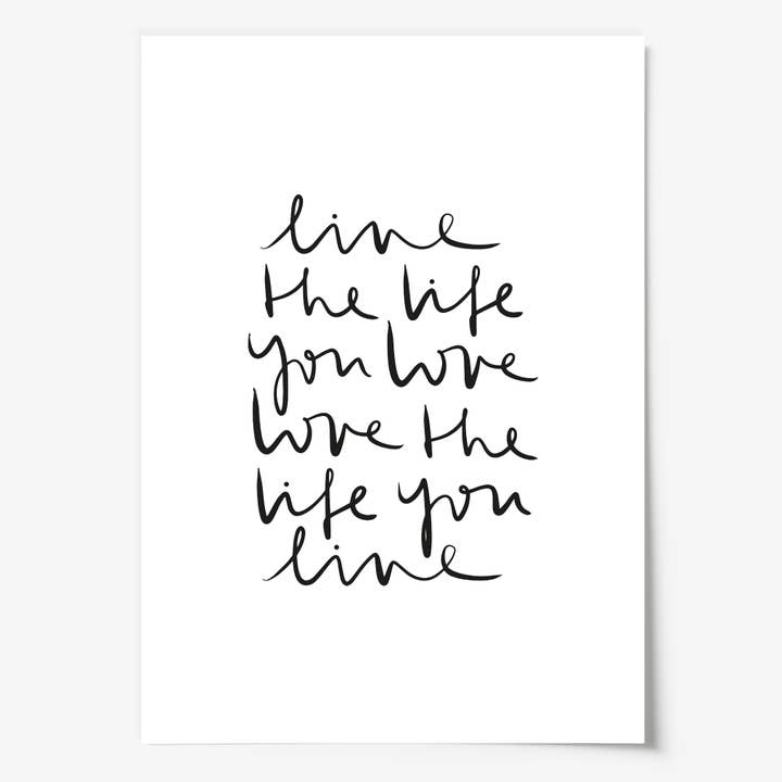 Tales by Jen - Wholesale Poster - Poster Live the Life You Love Love the Life You Live Poster1