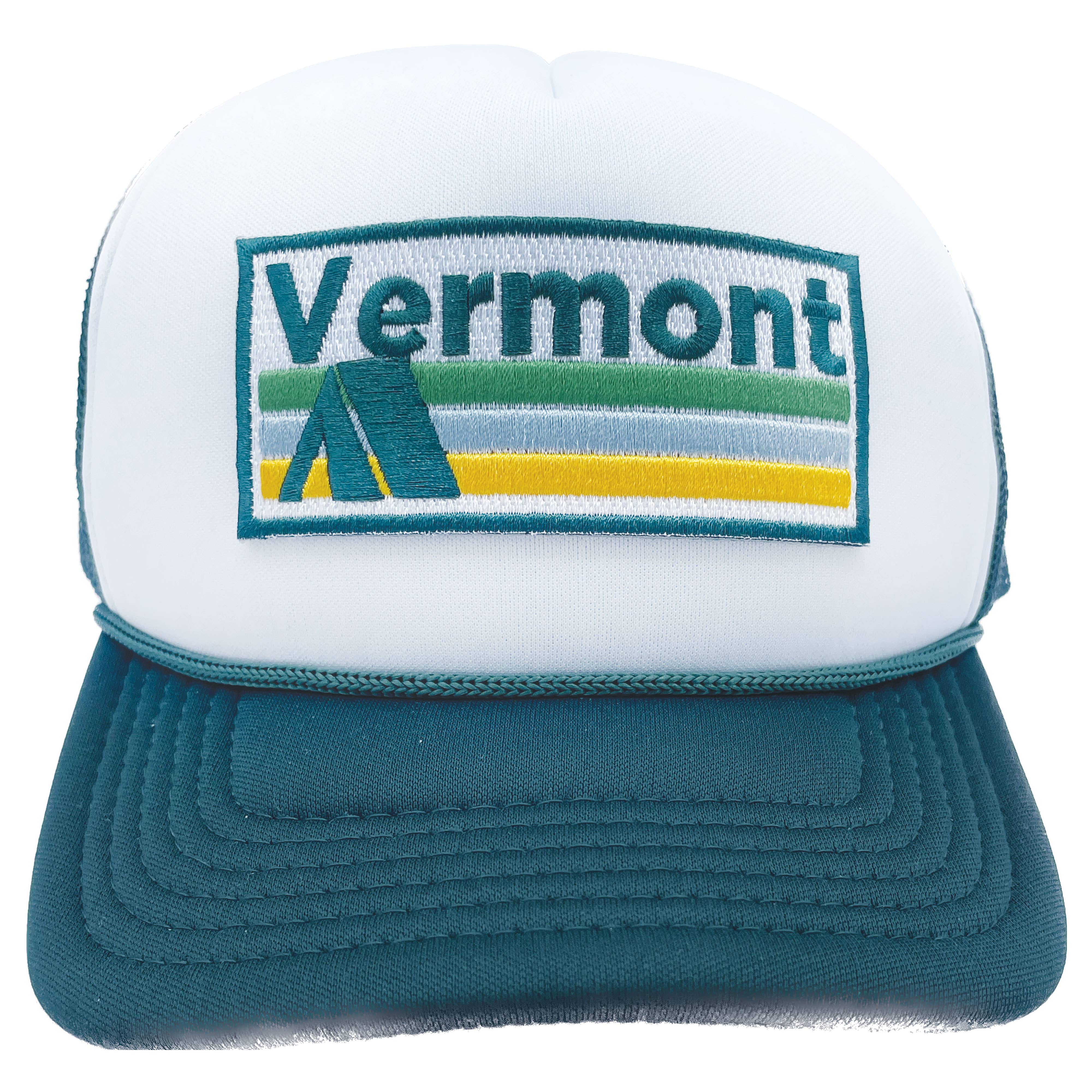 Hey Mountains - Vente Chapeau – enfant - Casquette Trucker Kids Vermont - Camping Rétro1