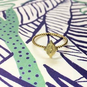 Charmin's Ringen - Wholesale Signet Ring - R766 Holy Beauty Gold Steel0