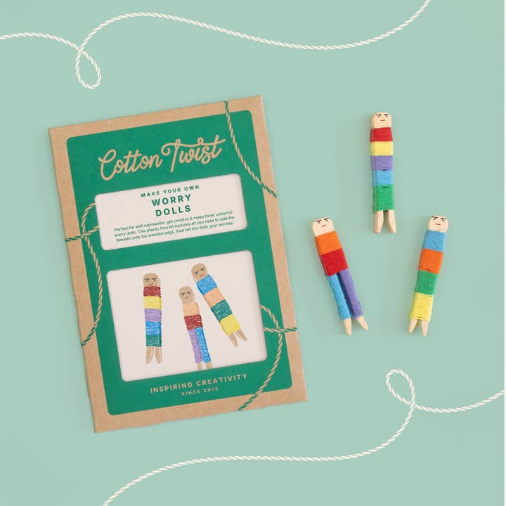 Make Your Own Worry Dolls Kit for wholesale by Cotton Twist (USA DUTIES PAID)
