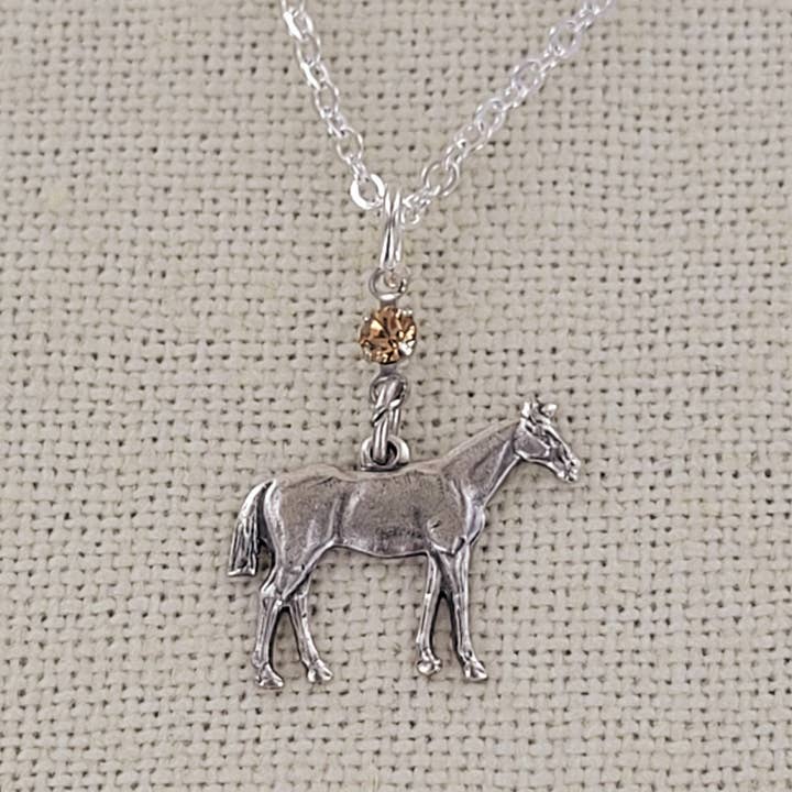 Sadie Green's Jewelry - Wholesale Pendant/Charm Necklace - Standing Horse Pendant Necklace CHN241