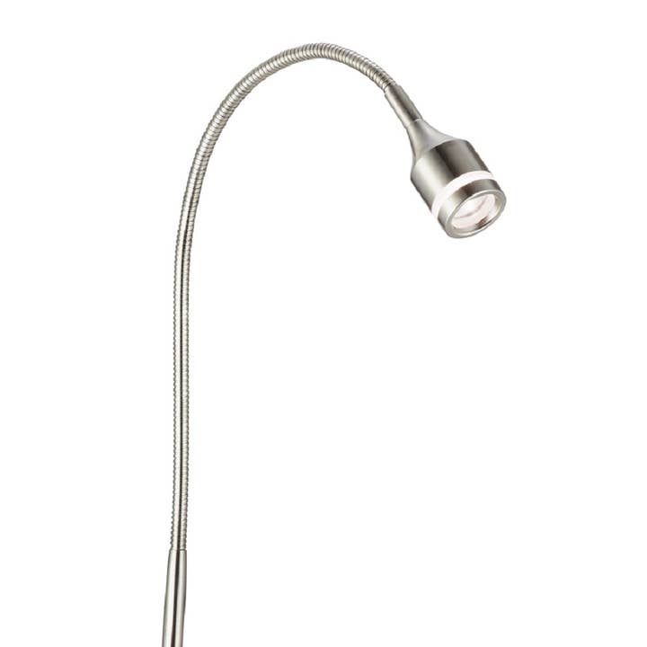 HomeRoots - Wholesale Accent/Desk Lamp - Brushed Steel Metal LED Adjustable Desk Lamp0