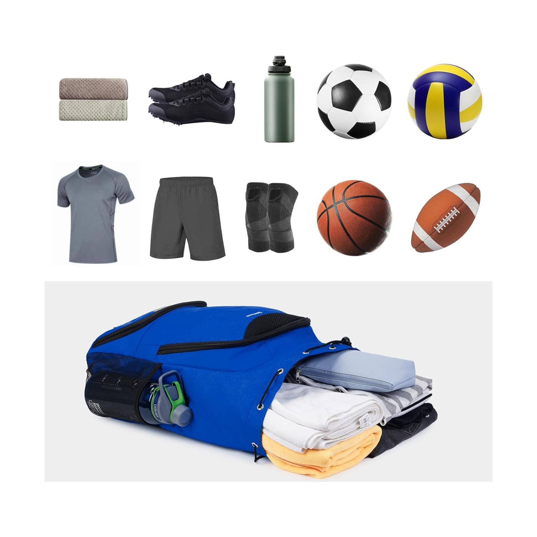wandf - Wholesale Backpack - Unisex - Drawstring Backpack Soccer Basketball Backpack Gym Bag53