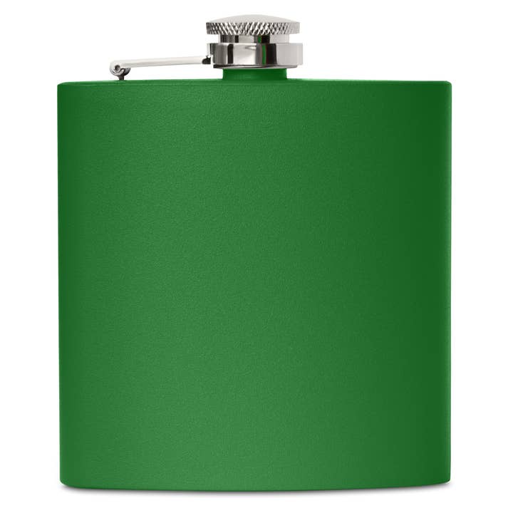 Clear Water Home Goods - Wholesale Flask - 6 oz Stainless Steel Hip Flask w/ Funnel|Powder Coated Flask62