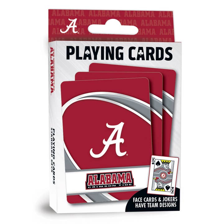 Alabama Crimson Tide Playing Cards for wholesale by Masterpieces Puzzles