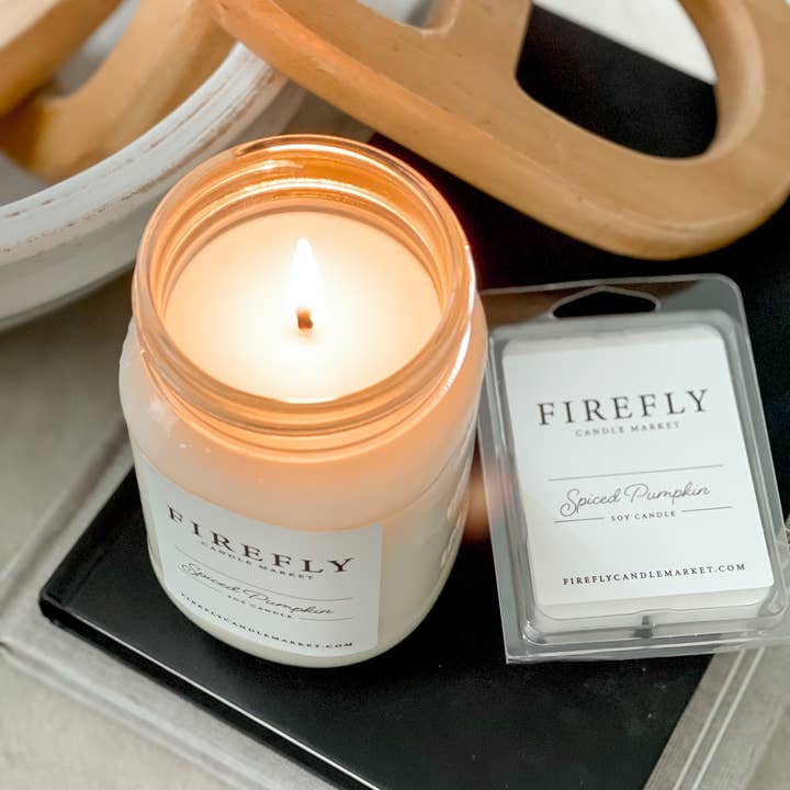 Firefly Candle Market - Wholesale Jar/Filled Candle - Spiced Pumpkin