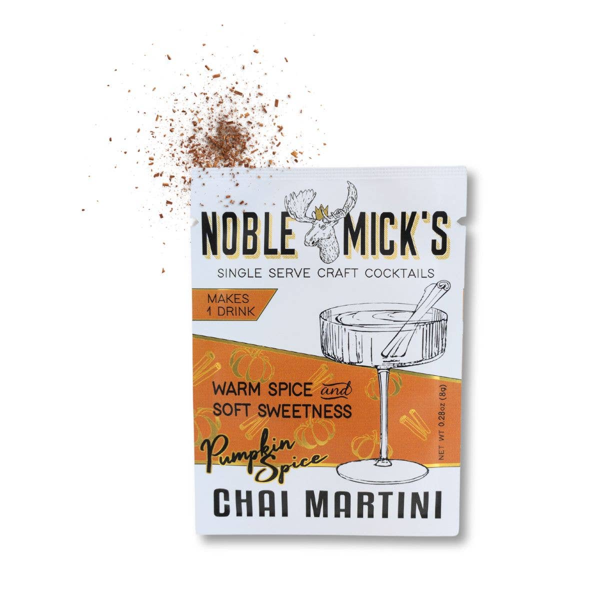 Noble Mick's - Craft Beverage Company - Wholesale Cocktail Mix/Syrup - Pumpkin Spice Chai Martini Single Serve Craft Cocktail1