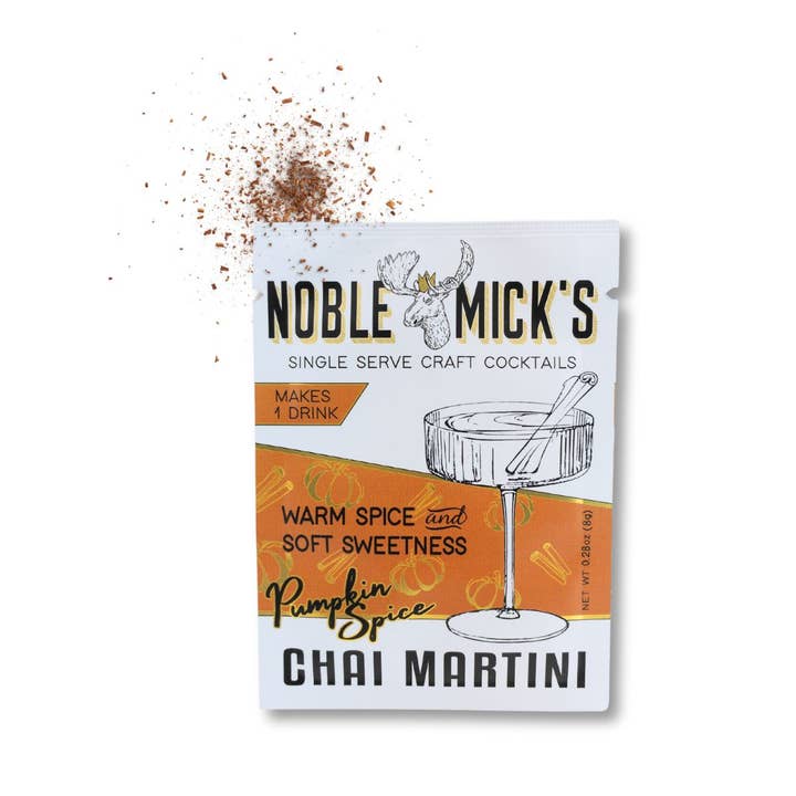 Noble Mick's - Craft Beverage Company - Wholesale Cocktail Mix/Syrup - Pumpkin Spice Chai Martini Single Serve Craft Cocktail1