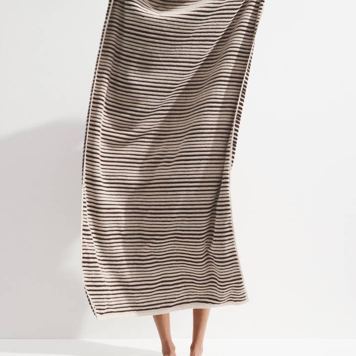 Fridah Worldwide - Wholesale Hand towel - Hand Towel - Salento Stripe Affogatto1