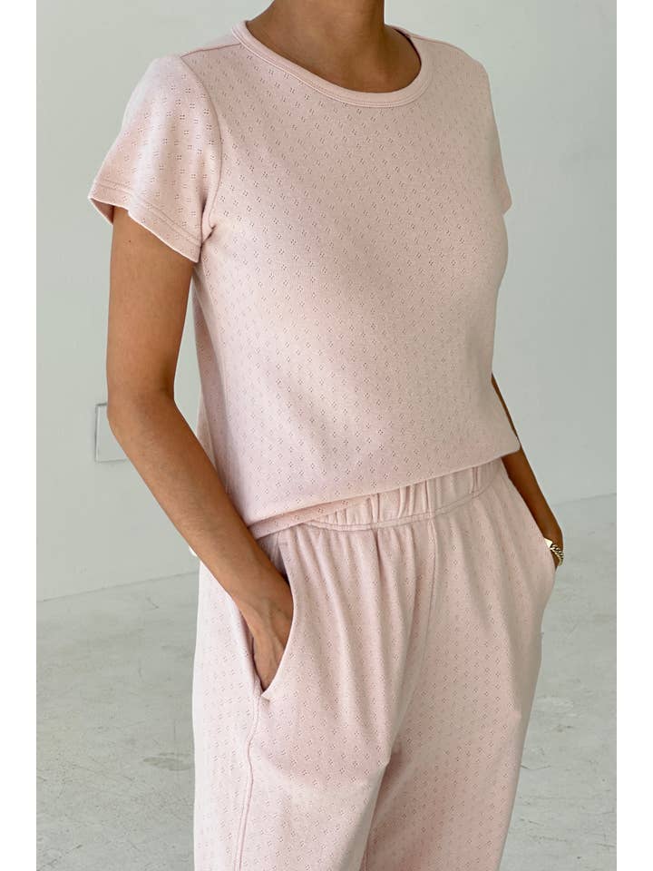 Le Bon Shoppe - Wholesale Knit Top - Women's - Pointelle Babe Tee (2S-2M-1L)41