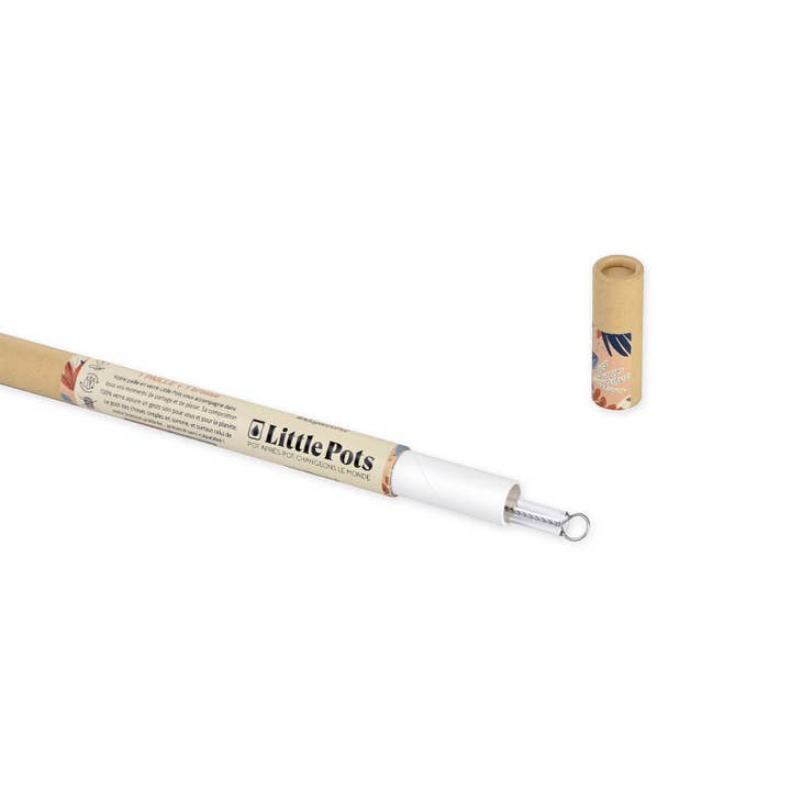 Little Pots - Wholesale Drinking Straw - SET 1 GLASS STRAW