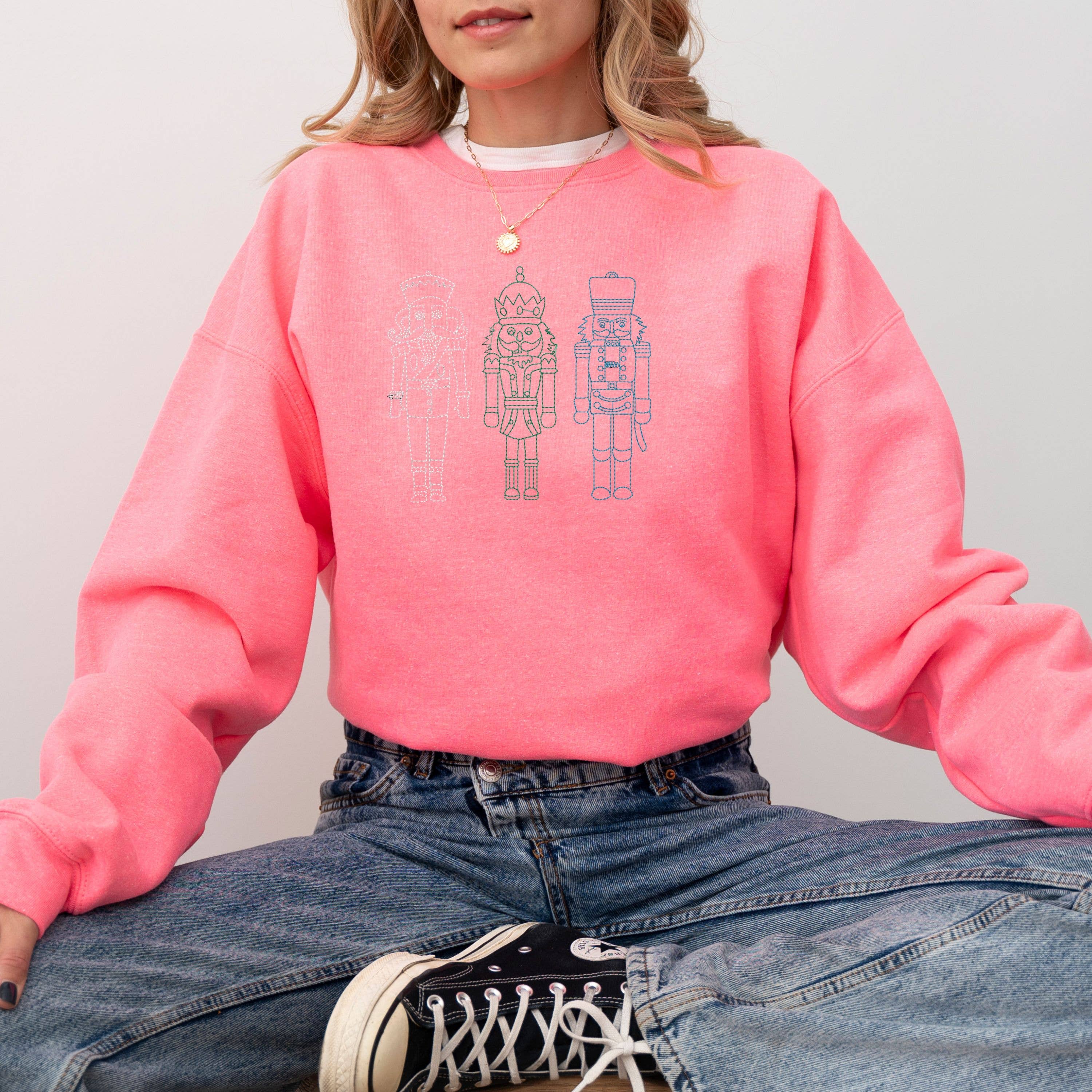 Bash - Vendita all'ingrosso Felpa stampata - Donna - Felpa di Natale, Abbigliamento Natalizio, Schiaccianoci0