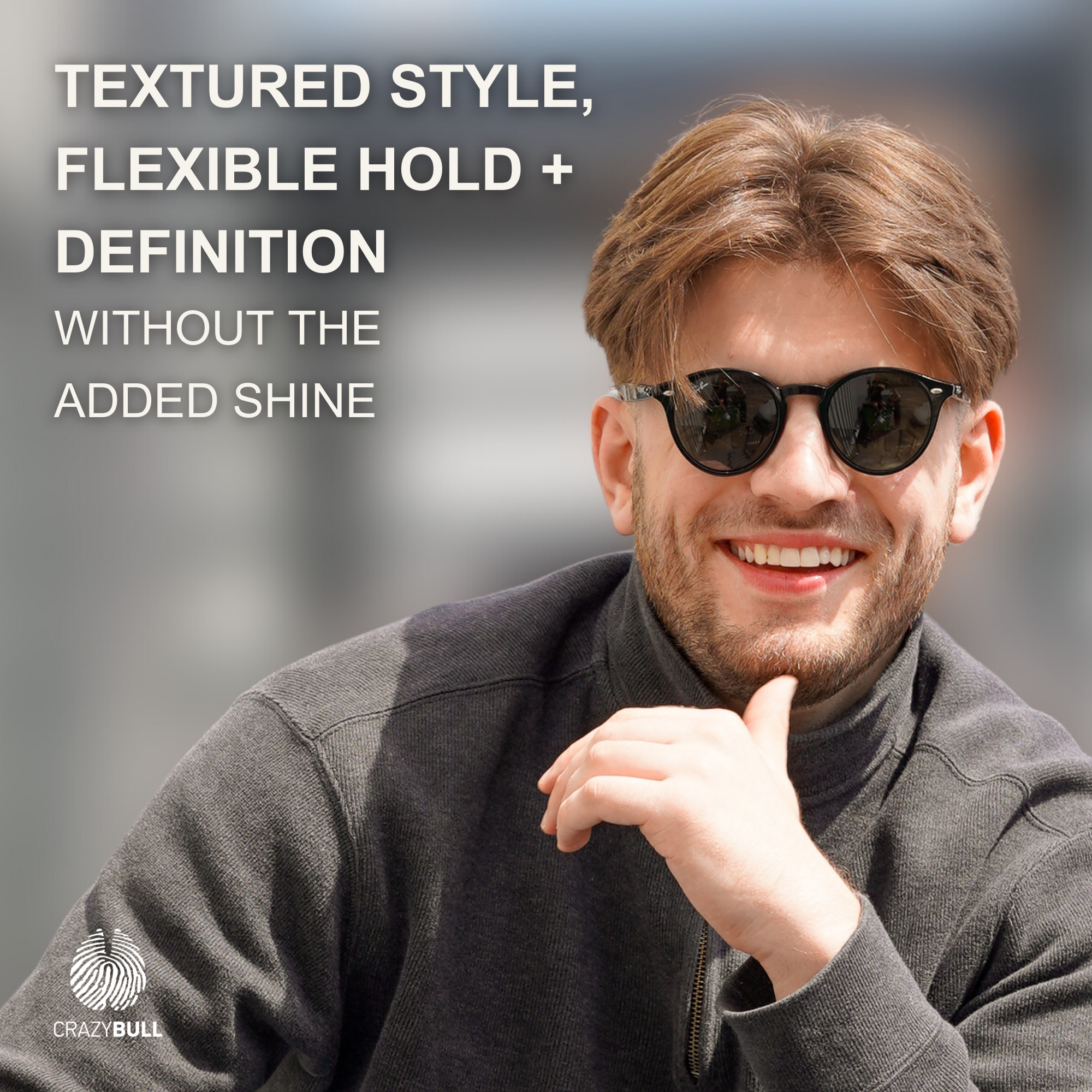 CRAZY BULL HAIR PRODUCTS - Wholesale Hair Texture Balm/Paste/Pomade - Crazy Bull Funky Head Light Hold Hair Styling Paste 6 Pack2