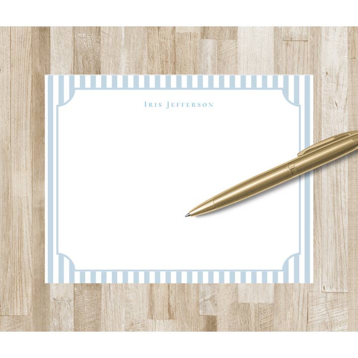 The Winsome Life Stationery – Engroshandel Brevpapir/sæt med noteskort – Personligt Stribet Brevpapirssæt | Preppy Brevpapir4