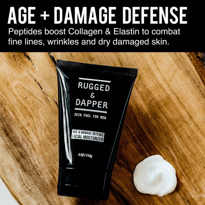 RUGGED & DAPPER - Wholesale Facial Moisturizer - Men's - RUGGED & DAPPER- Age + Damage Defense Facial Moisturizer