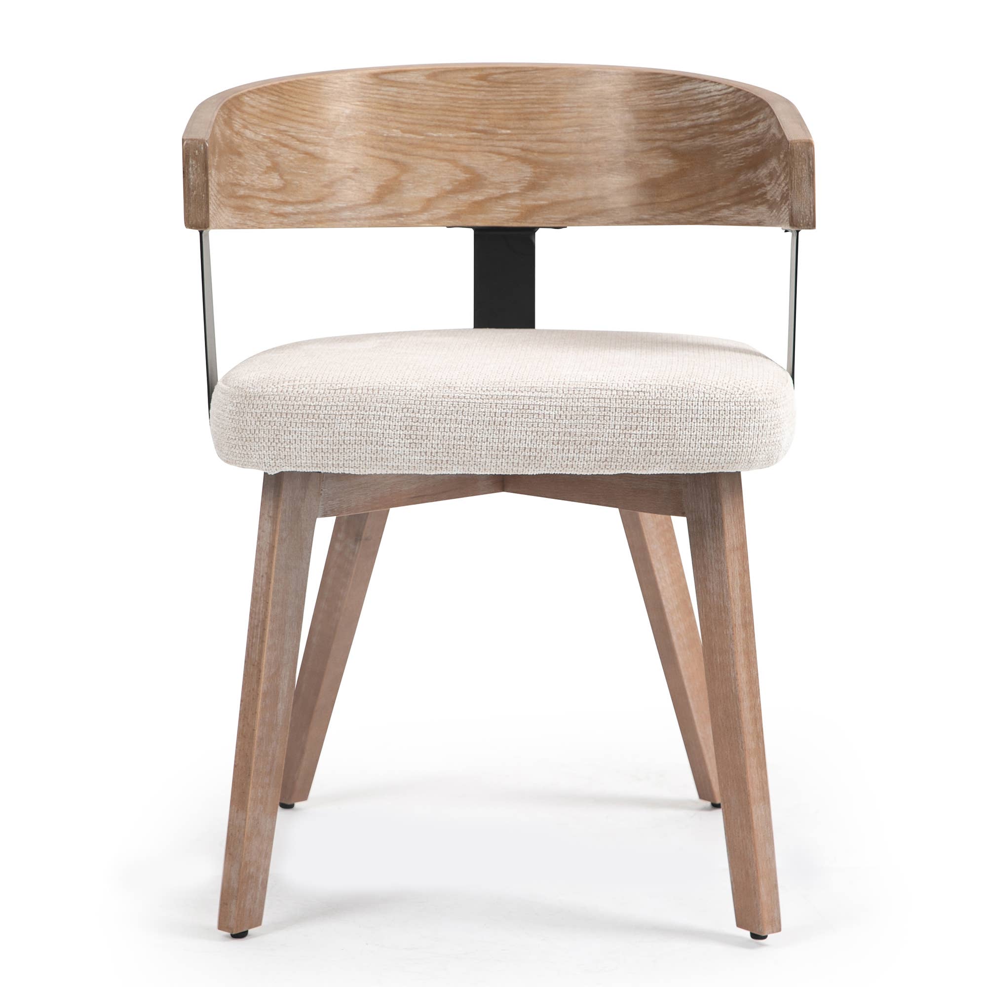 Glamour Home - Wholesale Chair - Beck Beige Linen Fabric Dining Chair Set with Wood Legs5