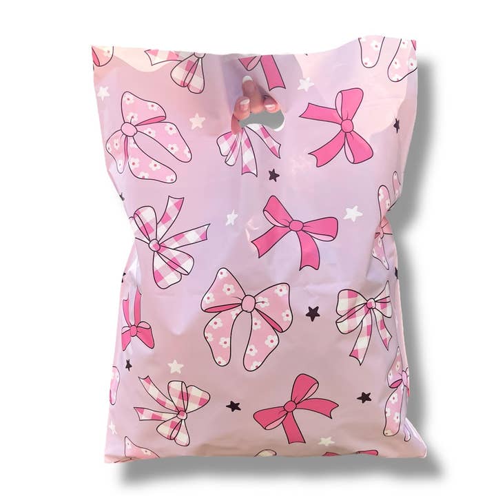 Trendy Chick Mailers - Wholesale Gift Bag - 12x15 Bow-tiful Bows Merchandise Bag0