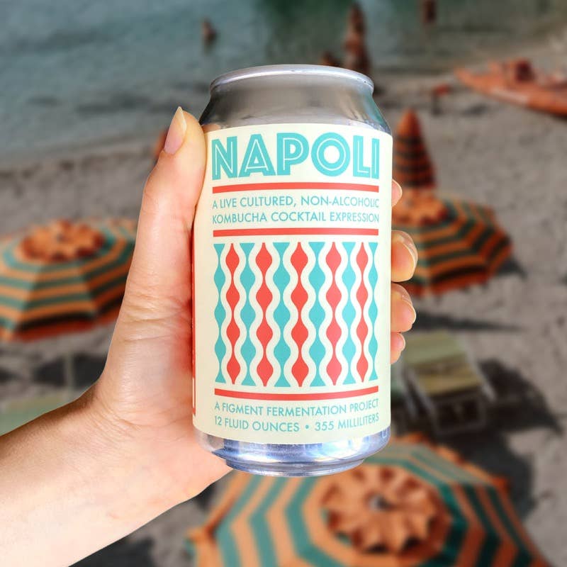 Figment Kombucha - Wholesale Non-Alcoholic Aperitif/Mocktail - "Napoli" Italian-Style N.A. Aperitivo -12 Pack 1