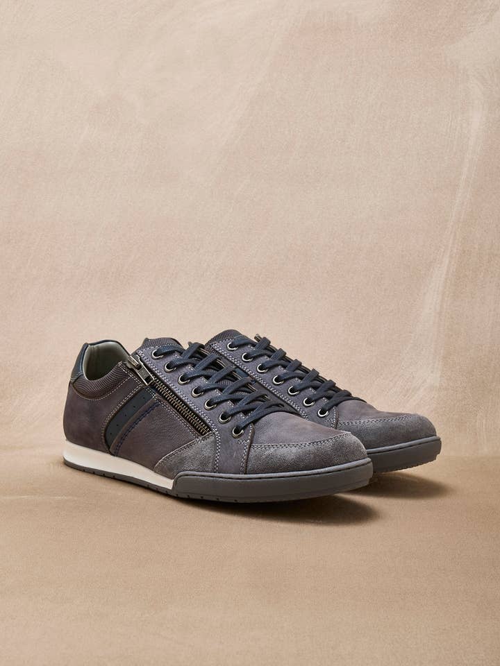 Leather derby shoes with air sole (2008723_0017) for wholesale by PEDICONFORT