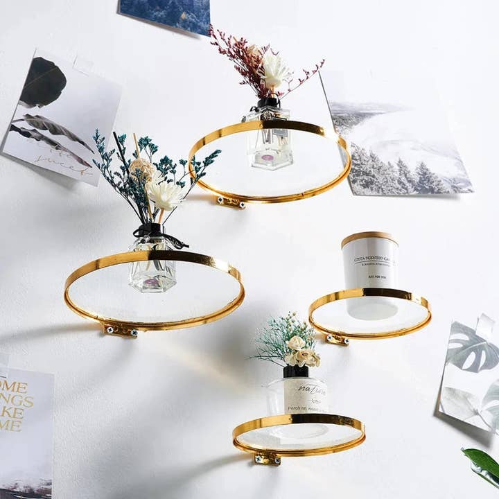 Kiyo Home – wholesale Vägghylla – Glas hängande hylla
